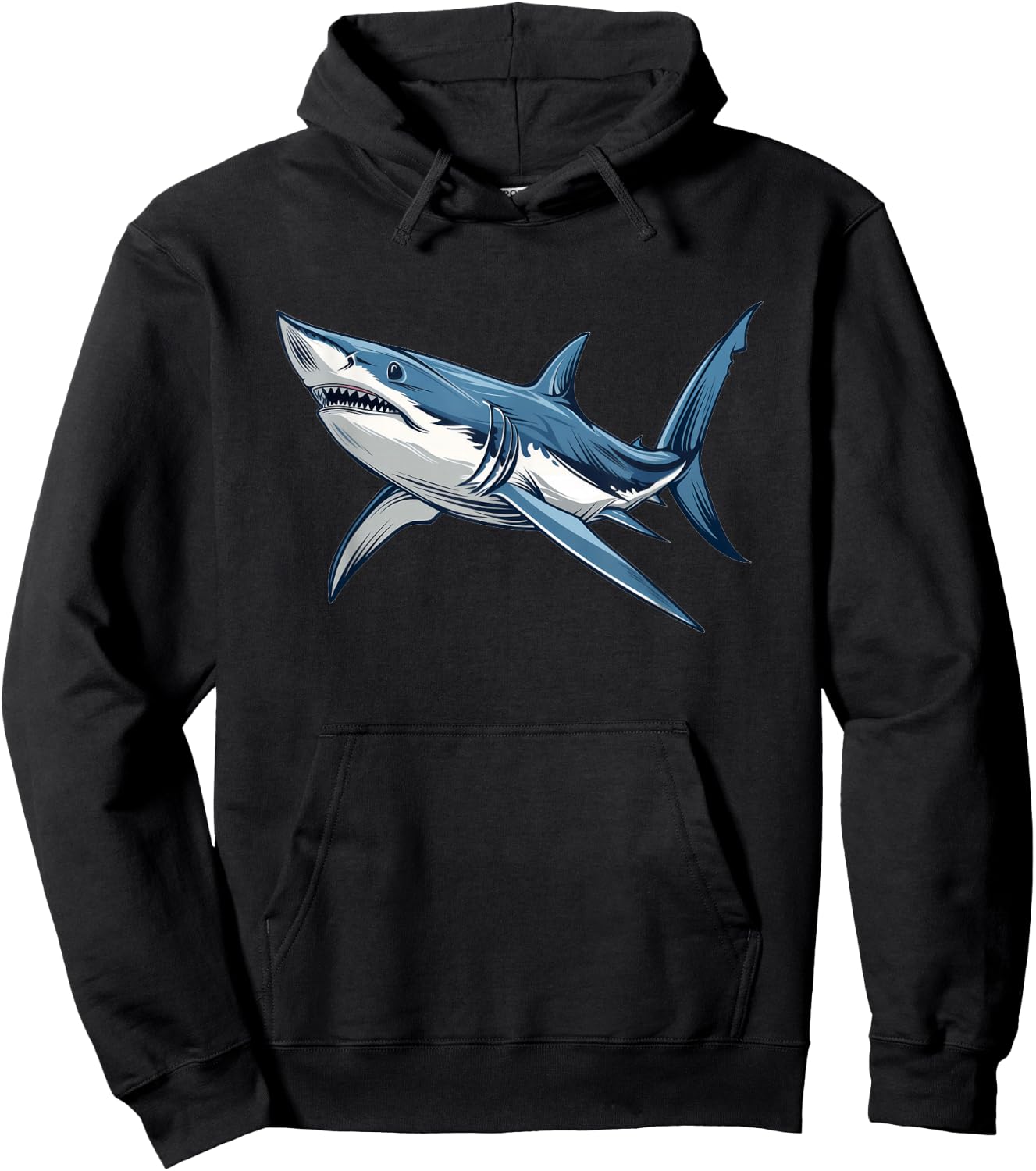 Mako Shark Retro Hoodie - Hoodie | Black