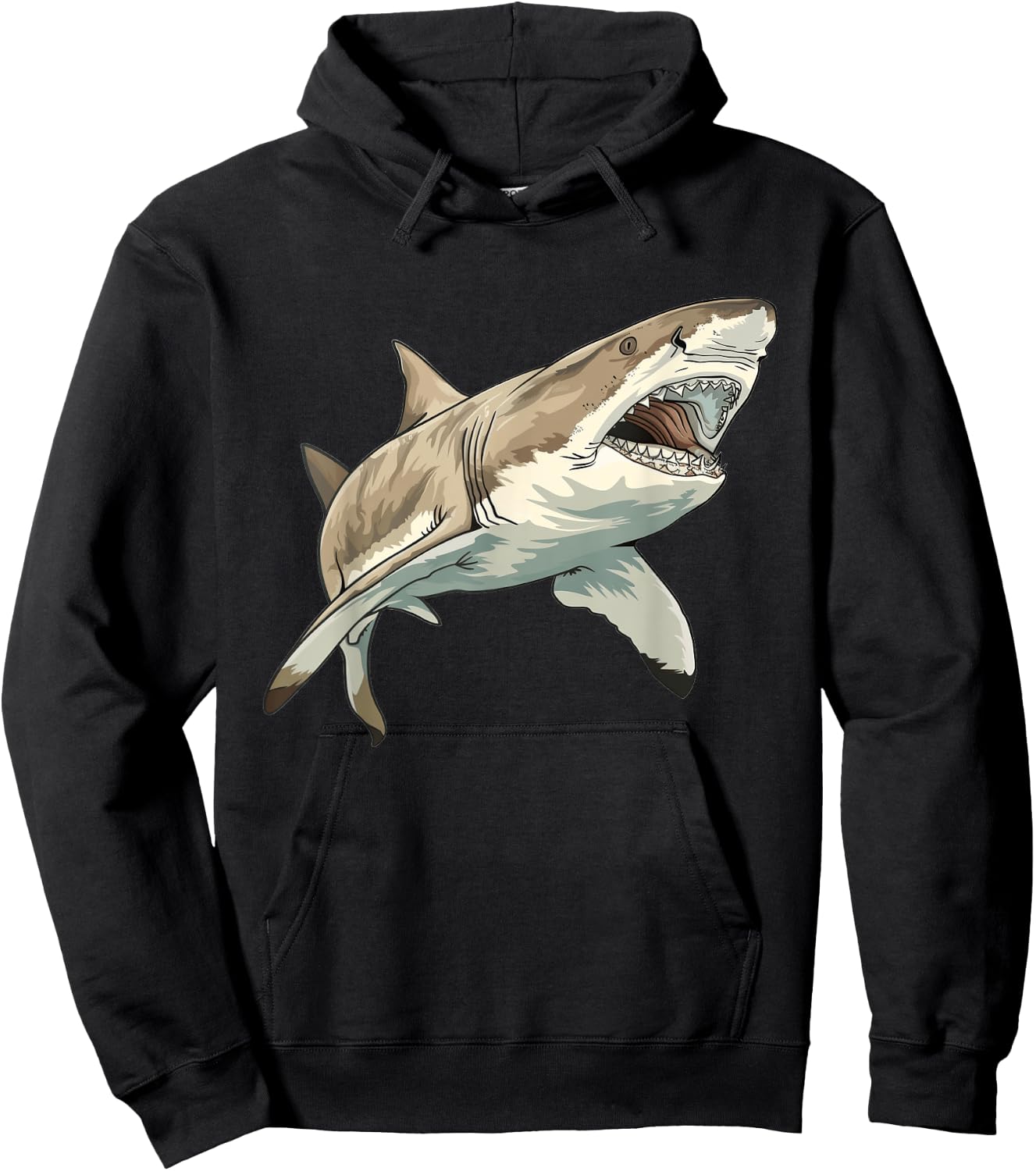 Sand Tiger Shark Hoodie - Hoodie | Black