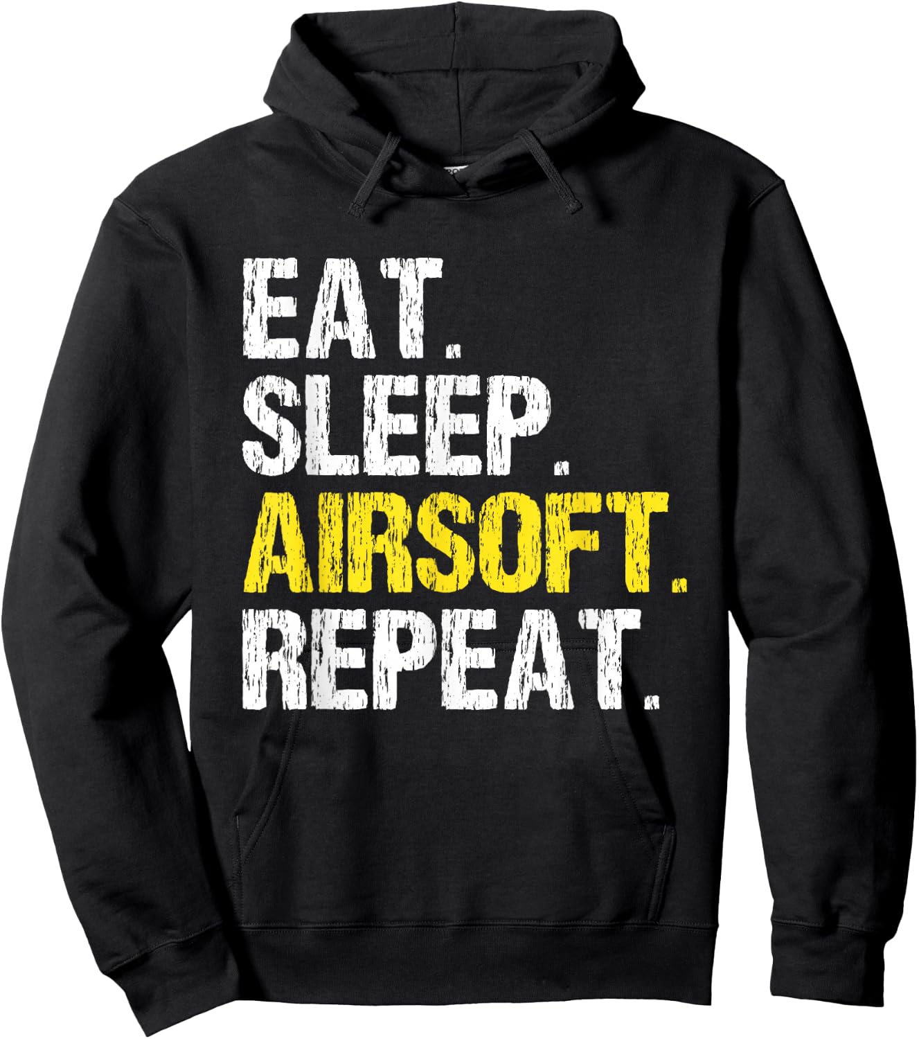 Eat Sleep Airsoft Repeat Air-Soft Cool Hoodie - Hoodie | Black