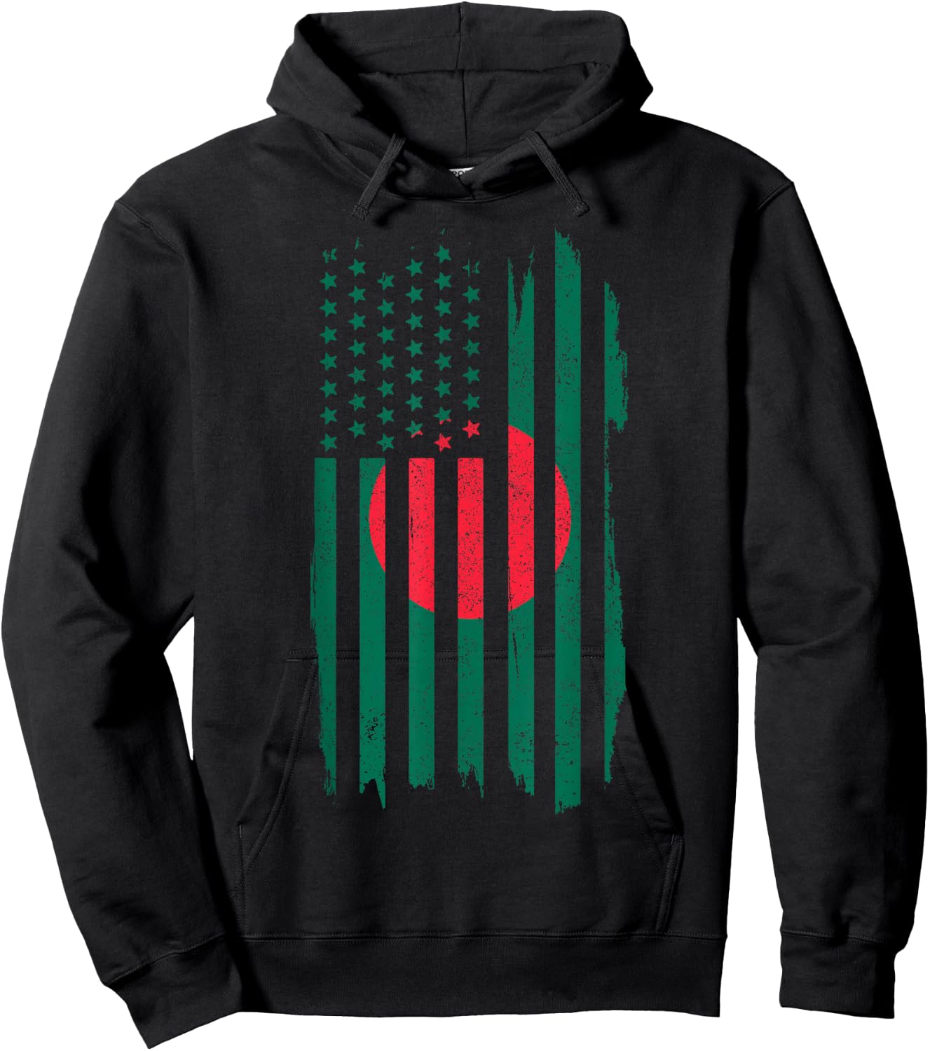 Bangladesh Pride Bangladeshi American Flag Roots Heritage Hoodie - Hoodie | Black