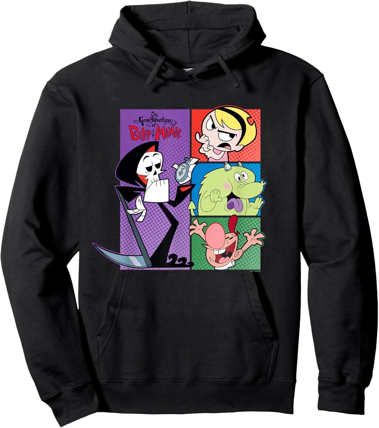 The Grim Adventures of Billy and Mandy Big Chest Panels Hoodie - Hoodie | Black