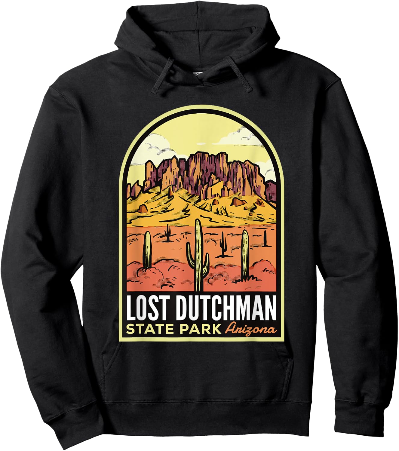 Lost Dutchman State Park Arizona Hoodie - Hoodie | Black
