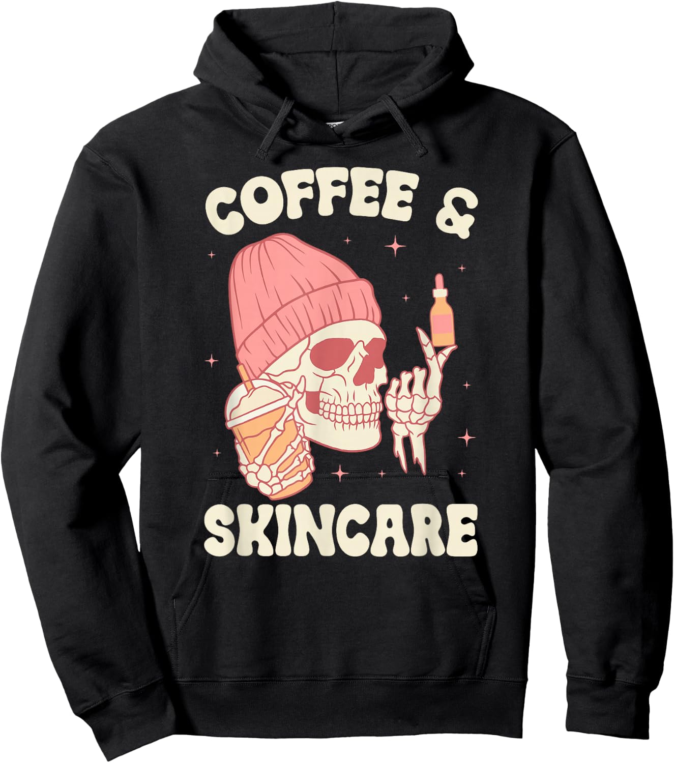 Coffee & Skincare Esthetician Esthetics Estheticians Hoodie - Hoodie | Black