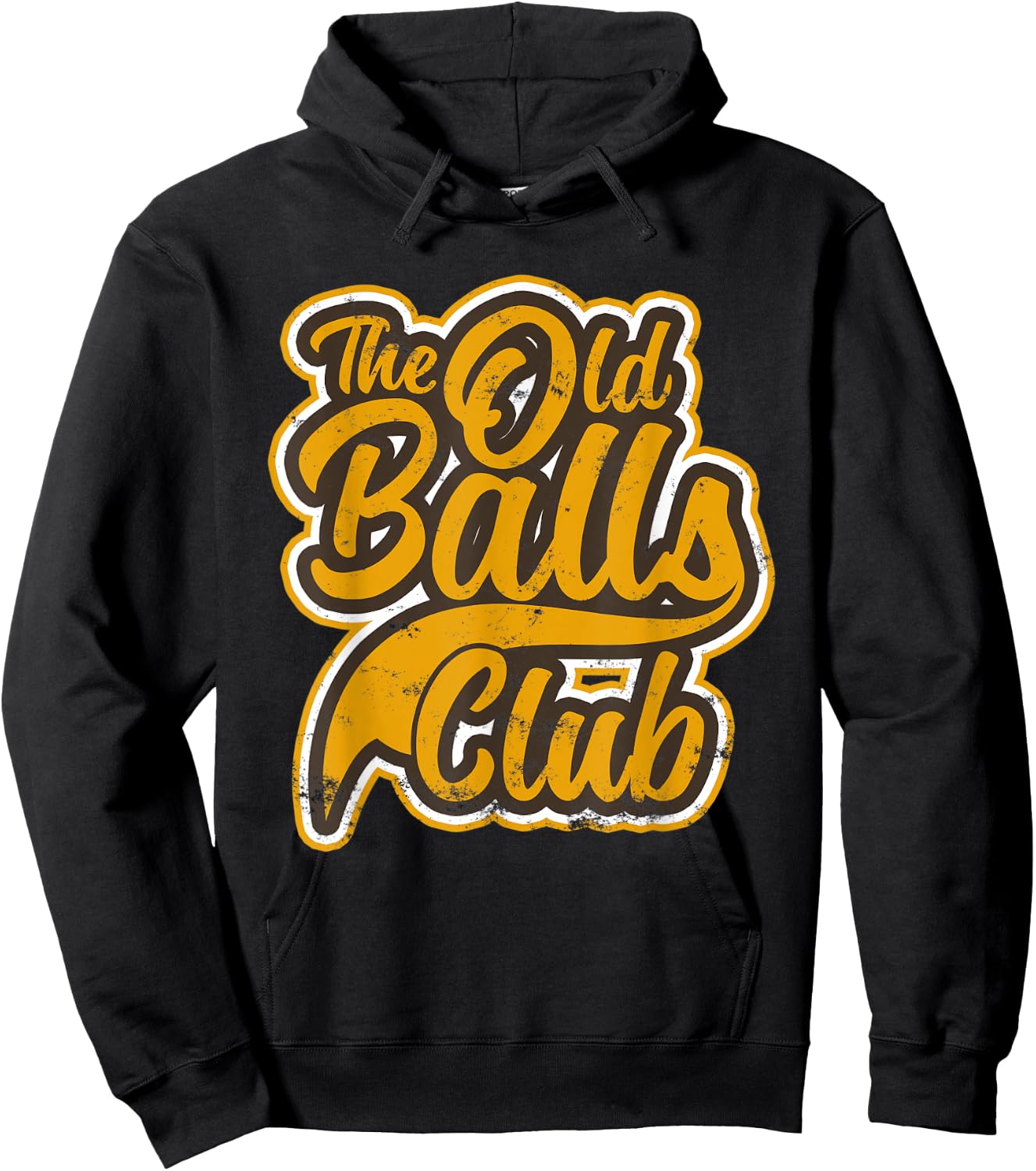 Vintage Awesome Old Balls Club Funny Birthday Gifts Hoodie - Hoodie | Black