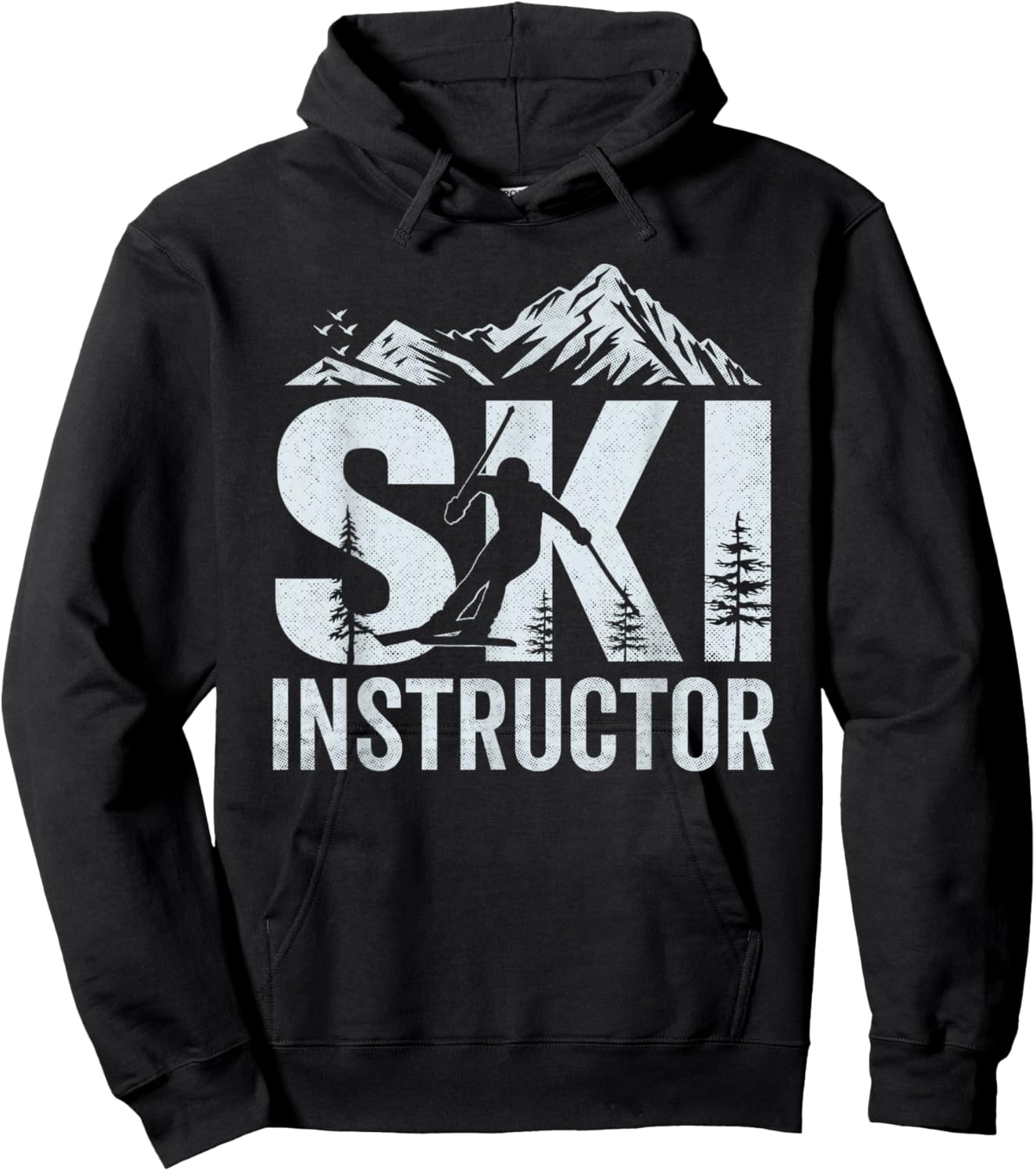Ski instructor, ski teacher, professional skier Hoodie - Hoodie | Black