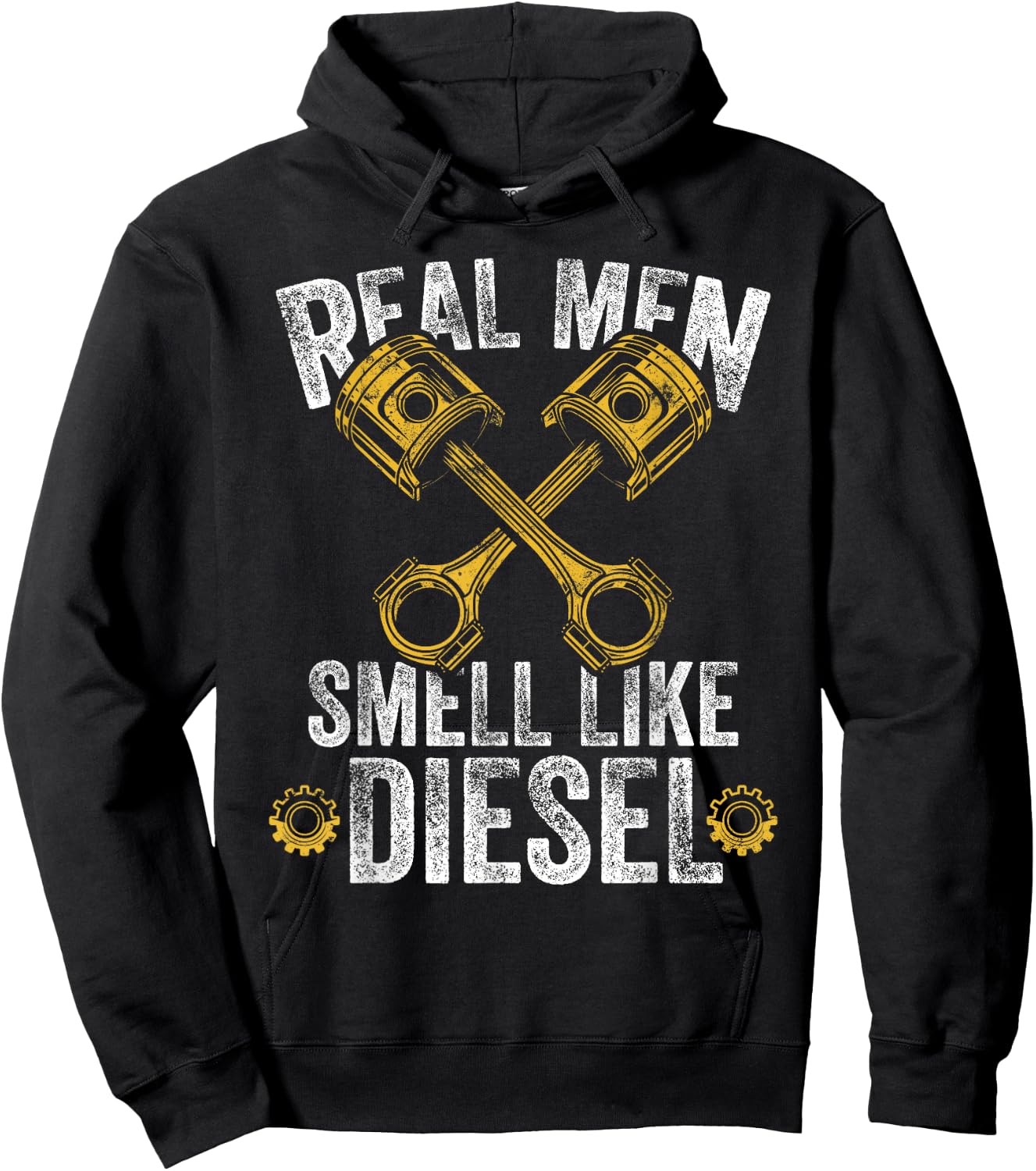 Real Men Smell Like Diesel - Diesel Mechanic Hoodie - Hoodie | Black