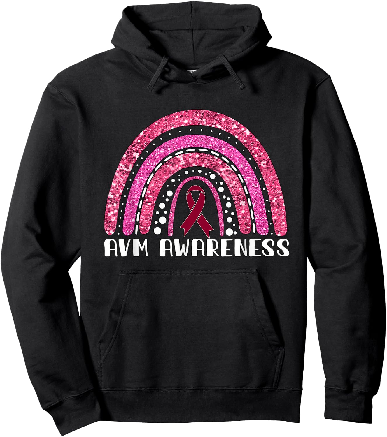 Rainbow Warrior AVM Awareness Hoodie - Hoodie | Black