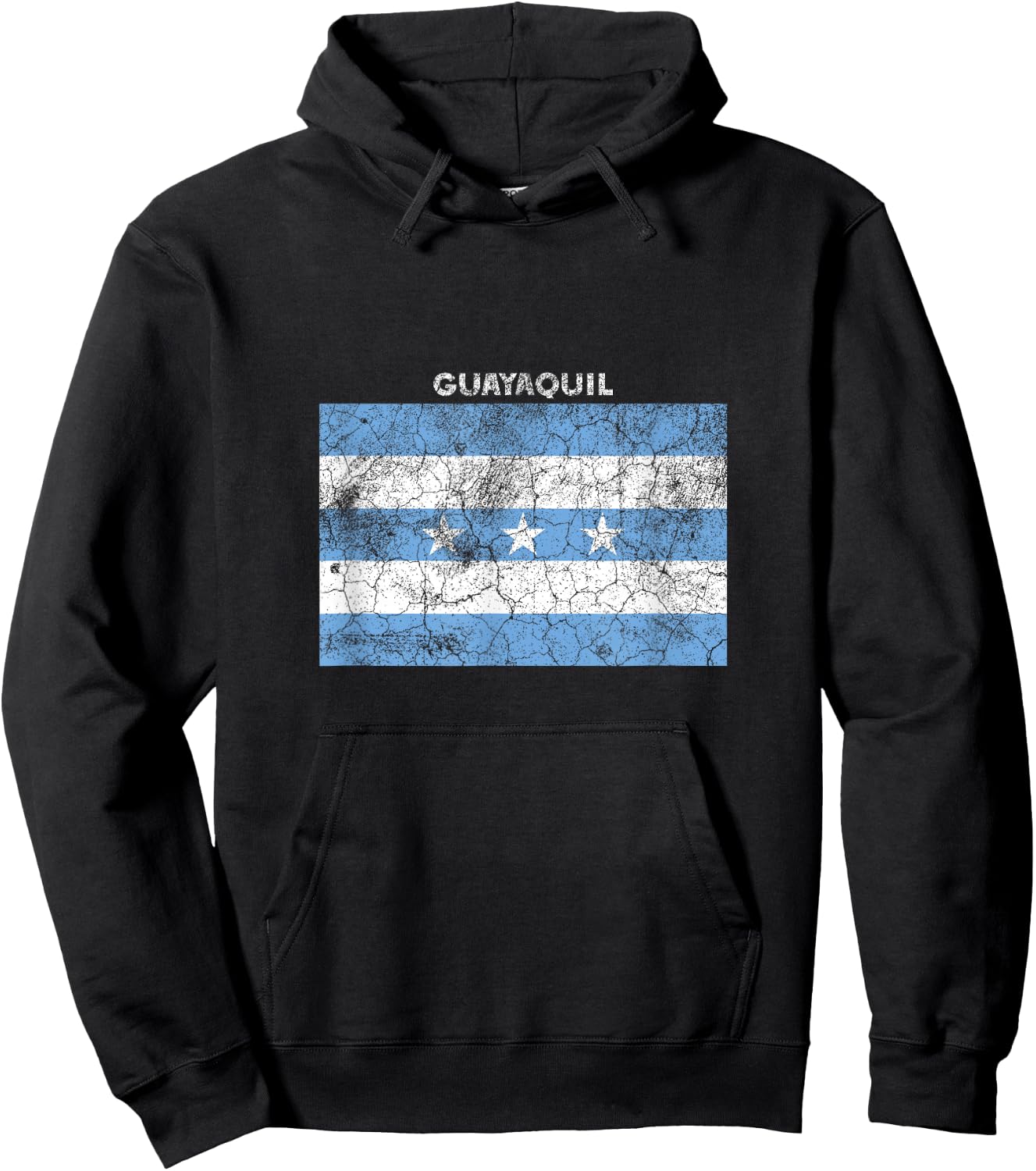 Vintage Guayaquil State Flag Hoodie - Hoodie | Black
