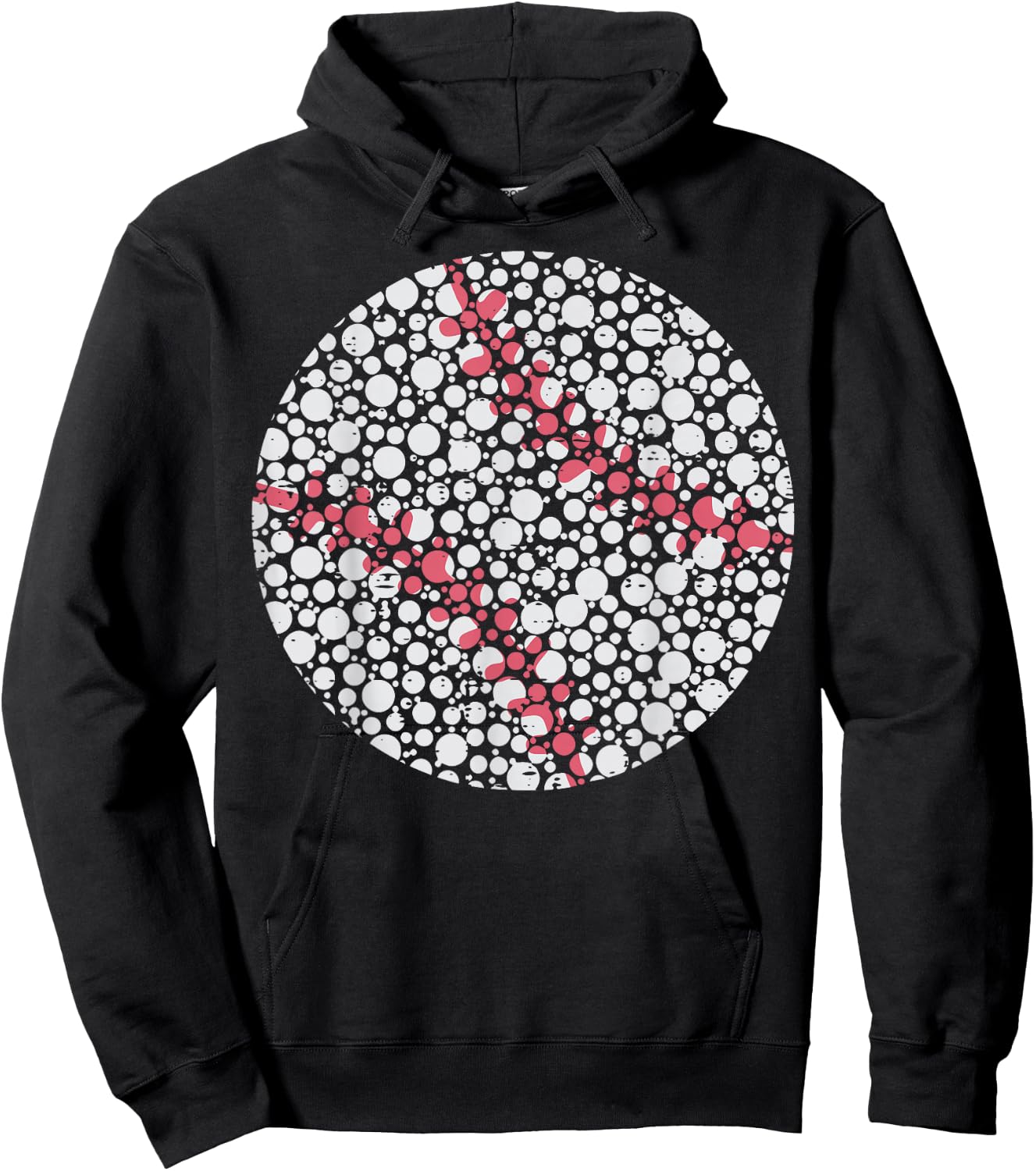 Dot Art Baseball Polka Dots Boys Kid Youth Men Hoodie - Hoodie | Black