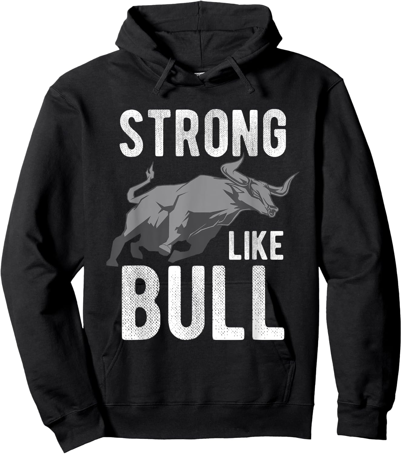 Strong Like A Bull Powerlifting Bodybuilding Hoodie - Hoodie | Black