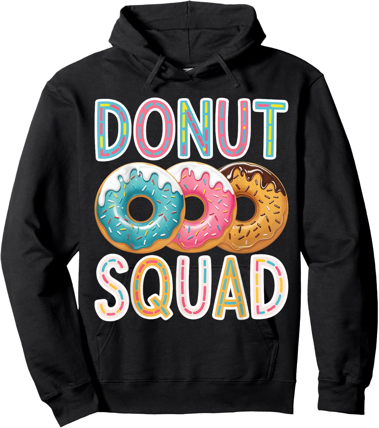 Donut Squad Shirt Doughnut Squad Kids Men Women Donut Lover Hoodie - Hoodie | Black