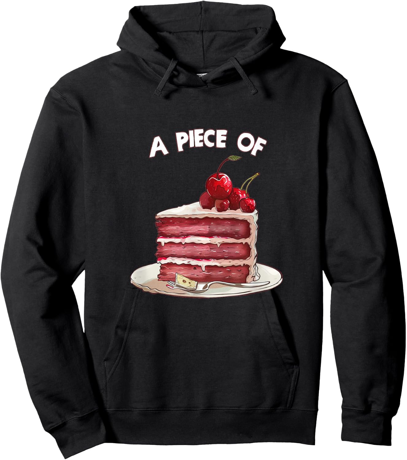 Funny Sweets and Cake Idiom Costume for Man and Woman Hoodie - Hoodie | Black