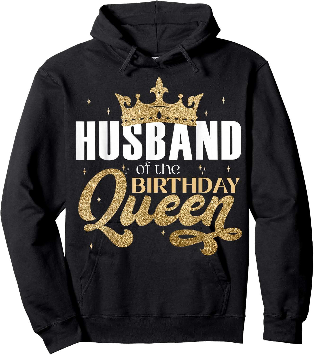 Husband Of The Birthday Queen Party Hoodie - Hoodie | Black