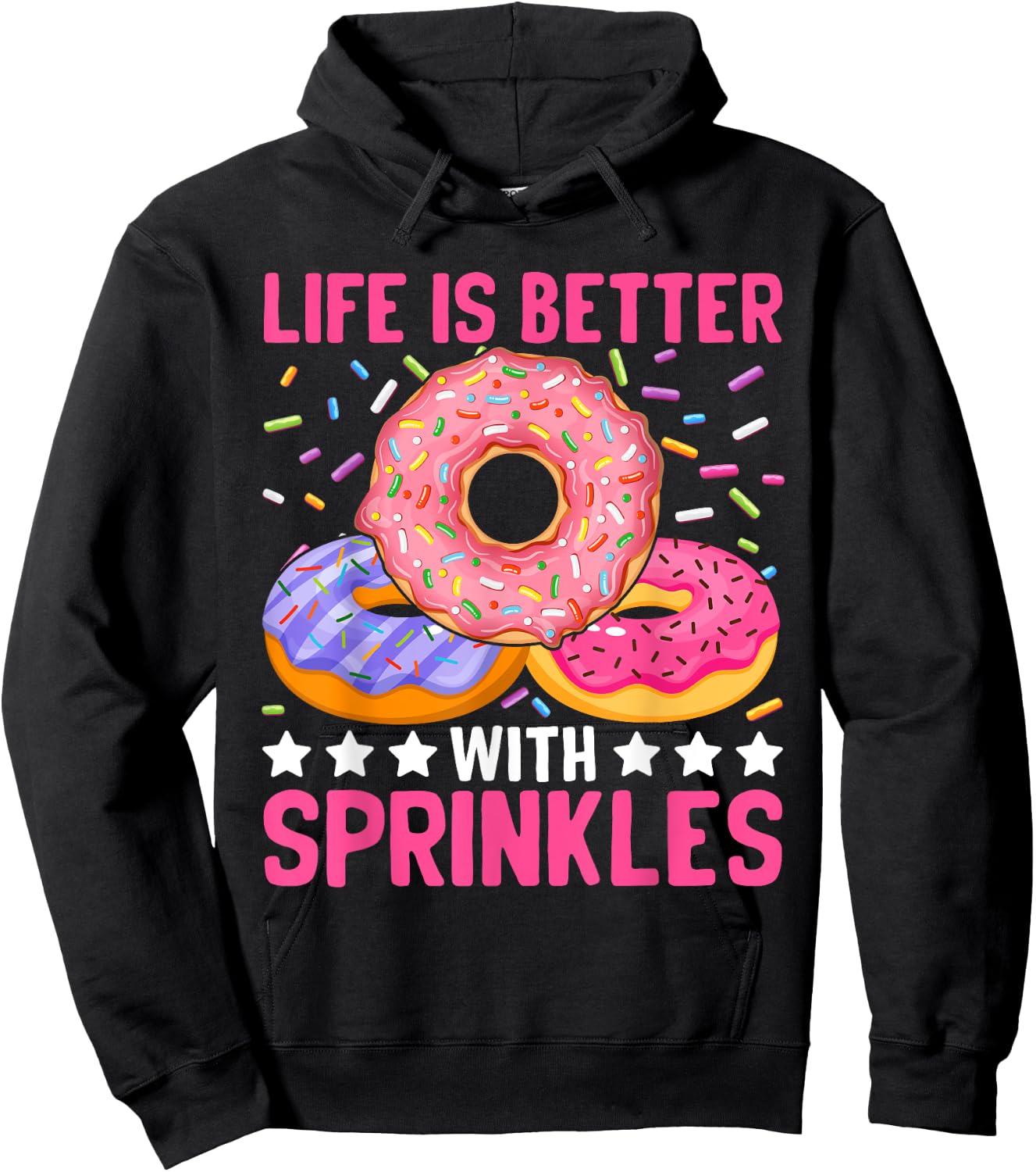 Life Is Better With Sprinkles Hoodie - Hoodie | Black