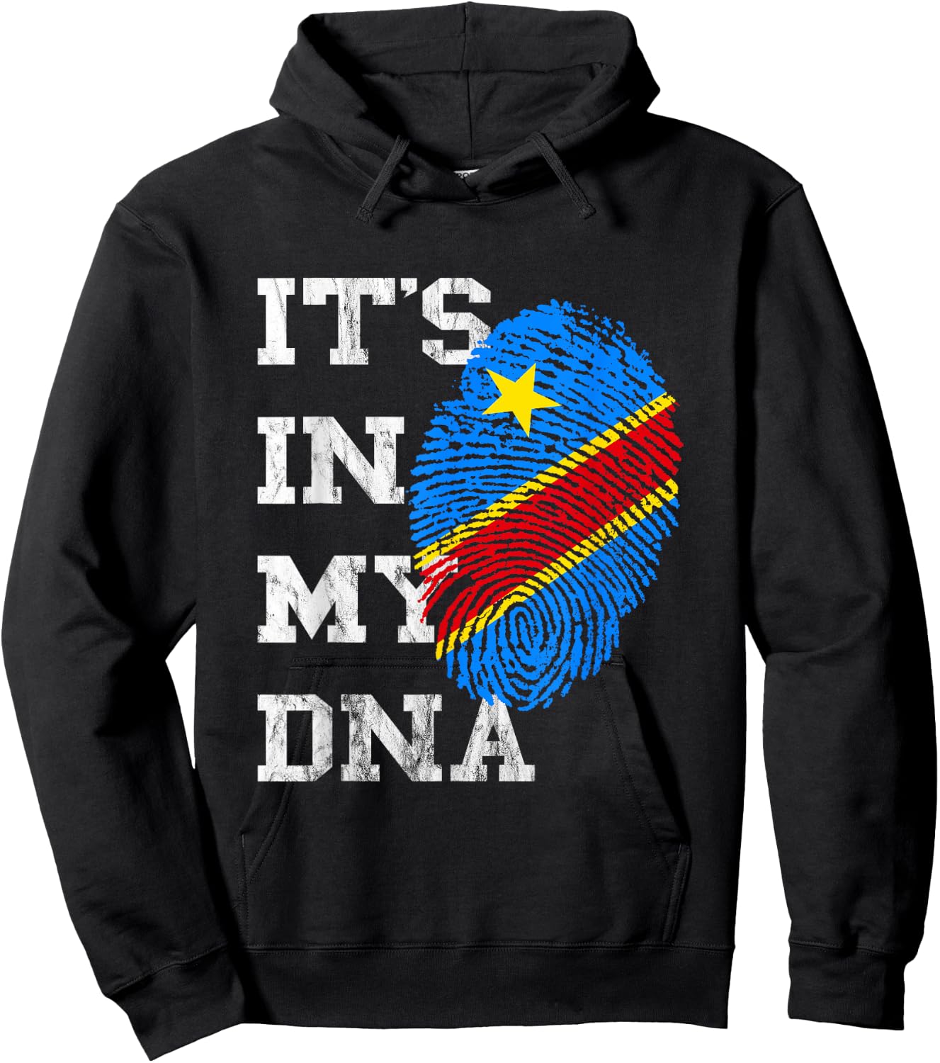 Coole Afrika Kongo Flagge Kongolese DNA Congo Hoodie - Hoodie | Black