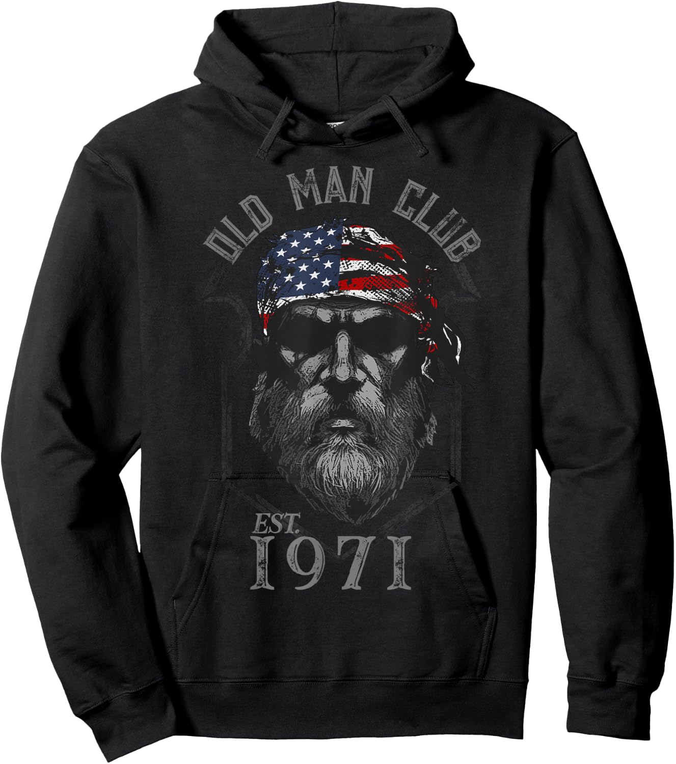 Old Man Club: Established 1971 Hoodie - Hoodie | Black