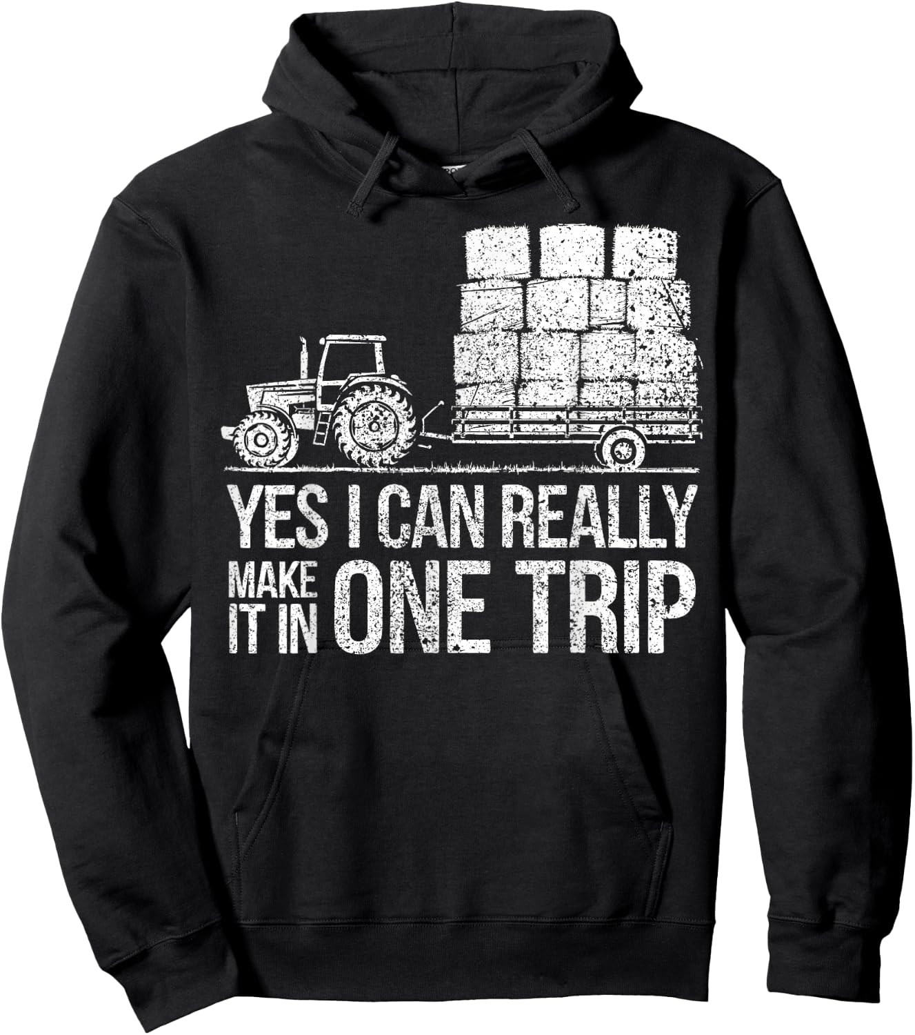 Farm Humor Hay Season Farmer Hoodie - Hoodie | Black