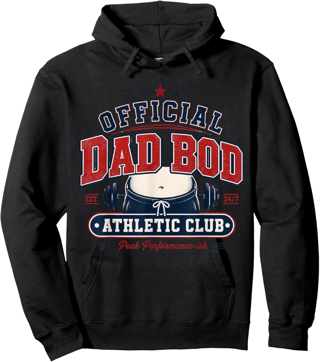 Official Dad BOD Athletic Club Hoodie - Hoodie | Black