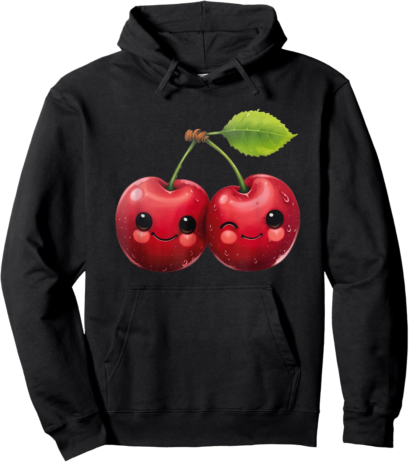 Funny Cherries Cherry Hoodie - Hoodie | Black