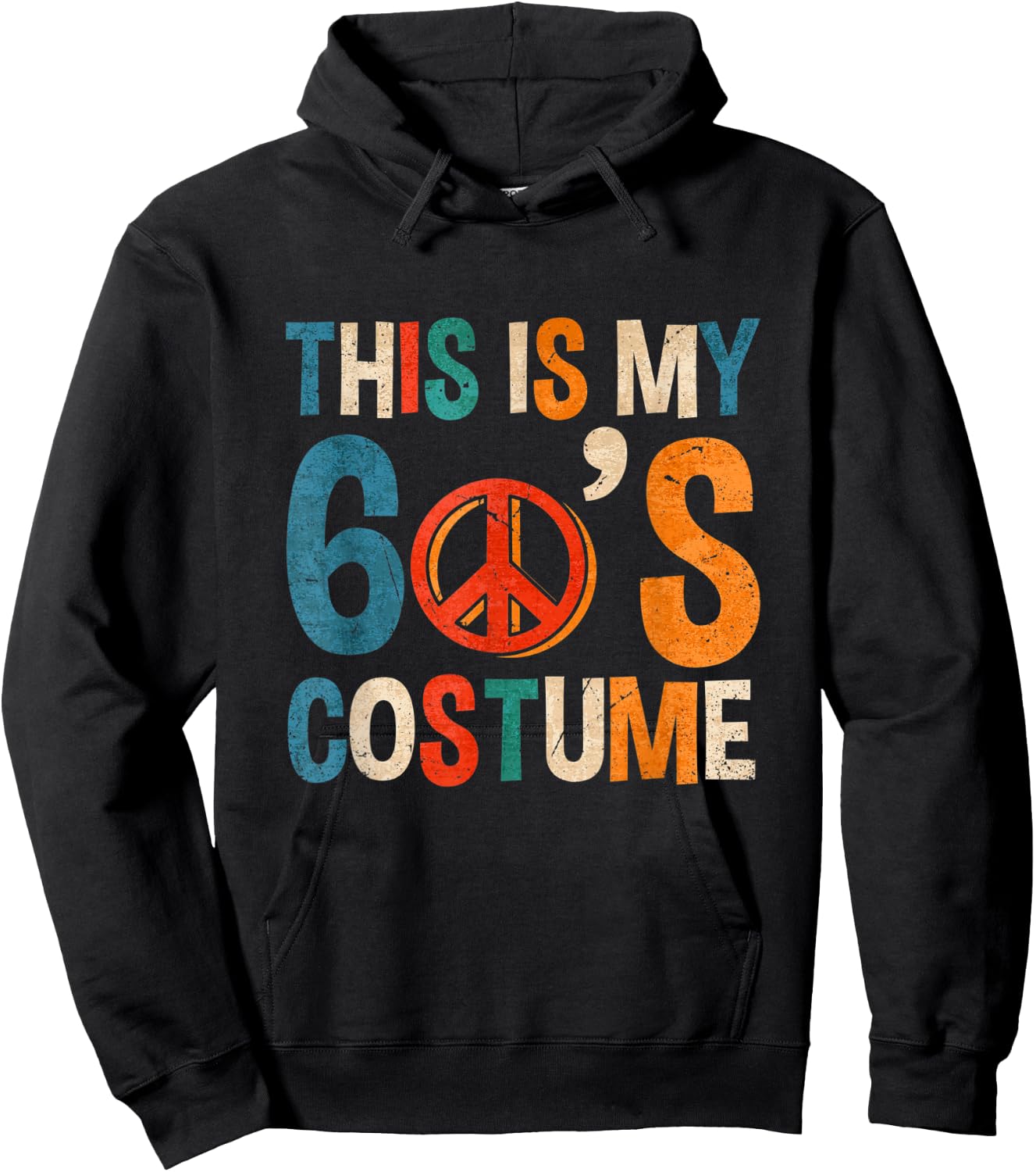 This Is My 60s Costume Theme Party Wear Costume Vintage Hoodie - Hoodie | Black
