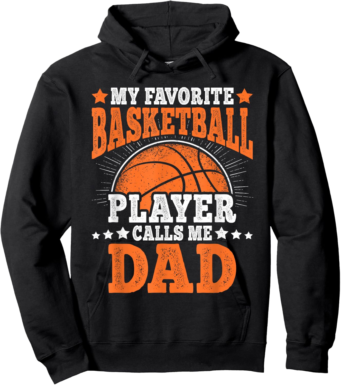 My Favorite Basketball Player Calls Me Dad Basketball Men Hoodie - Hoodie | Black