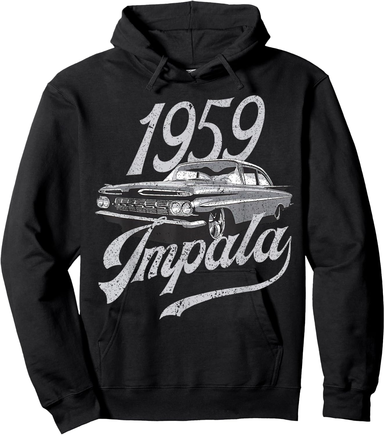 1959 59 Impala Lowrider Ss Chevys Hoodie - Hoodie | Black
