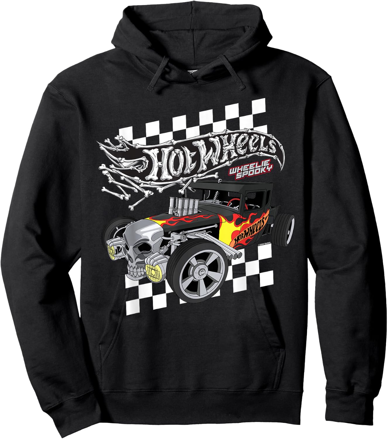 Hot Wheels - Bone Shaker Wheelie Spooky Hoodie - Hoodie | Black