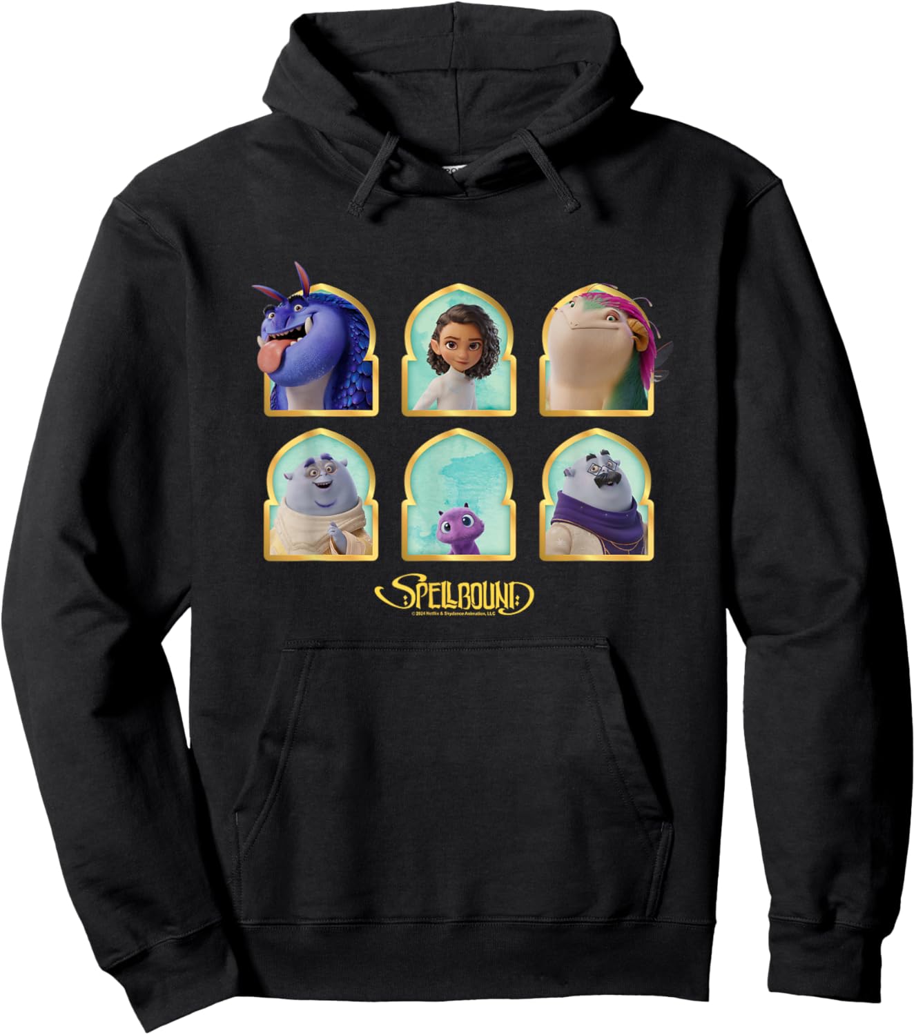 Spellbound Princess Ellian & Enchanted Crew Portraits Hoodie - Hoodie | Black