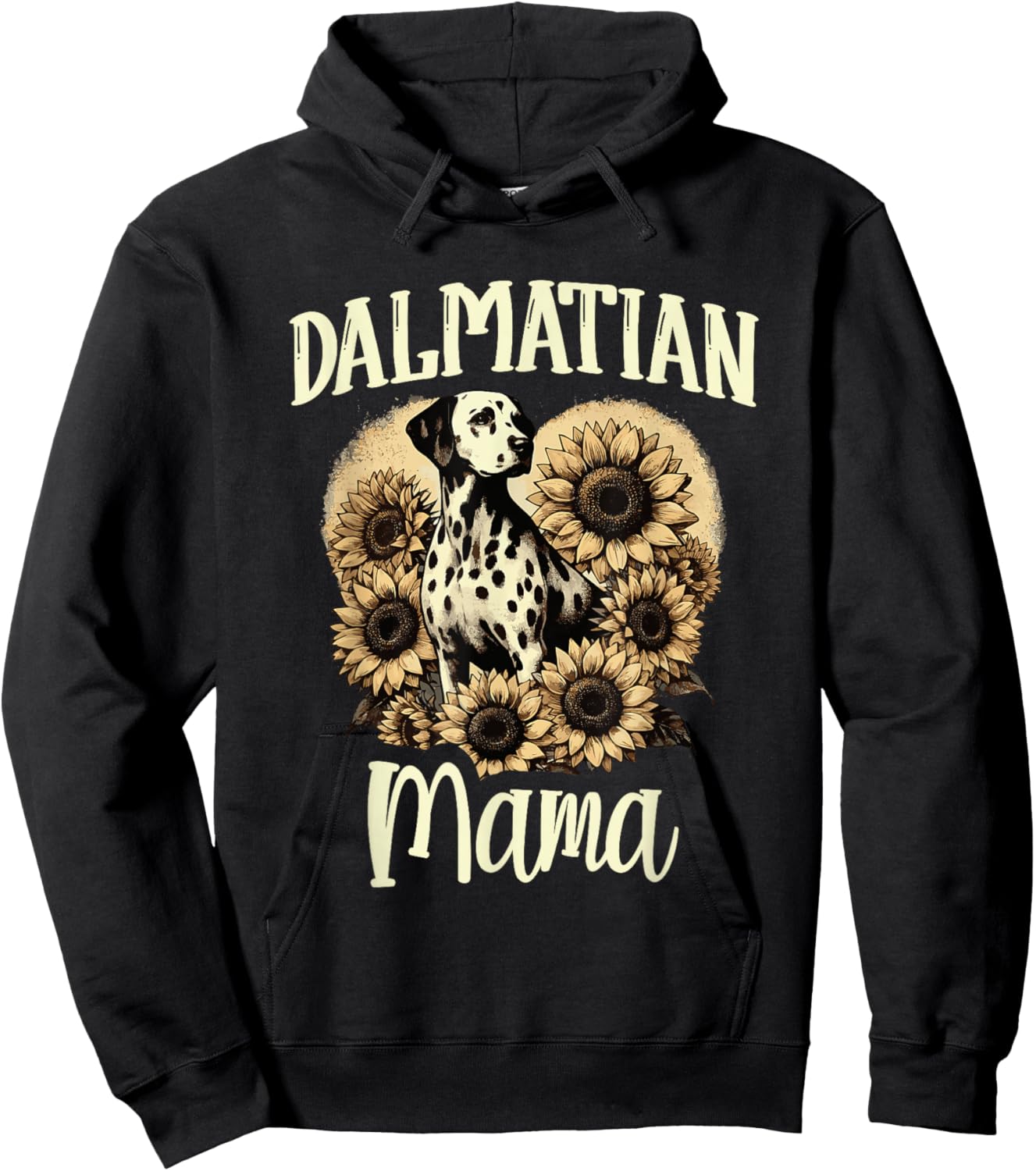 Dalmatian Mama Funny Dalmatian Dog Costume Hoodie - Hoodie | Black