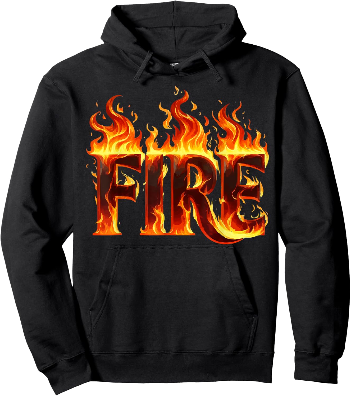Couple Matching FIRE and ICE Halloween Party Lazy Costume Hoodie - Hoodie | Black
