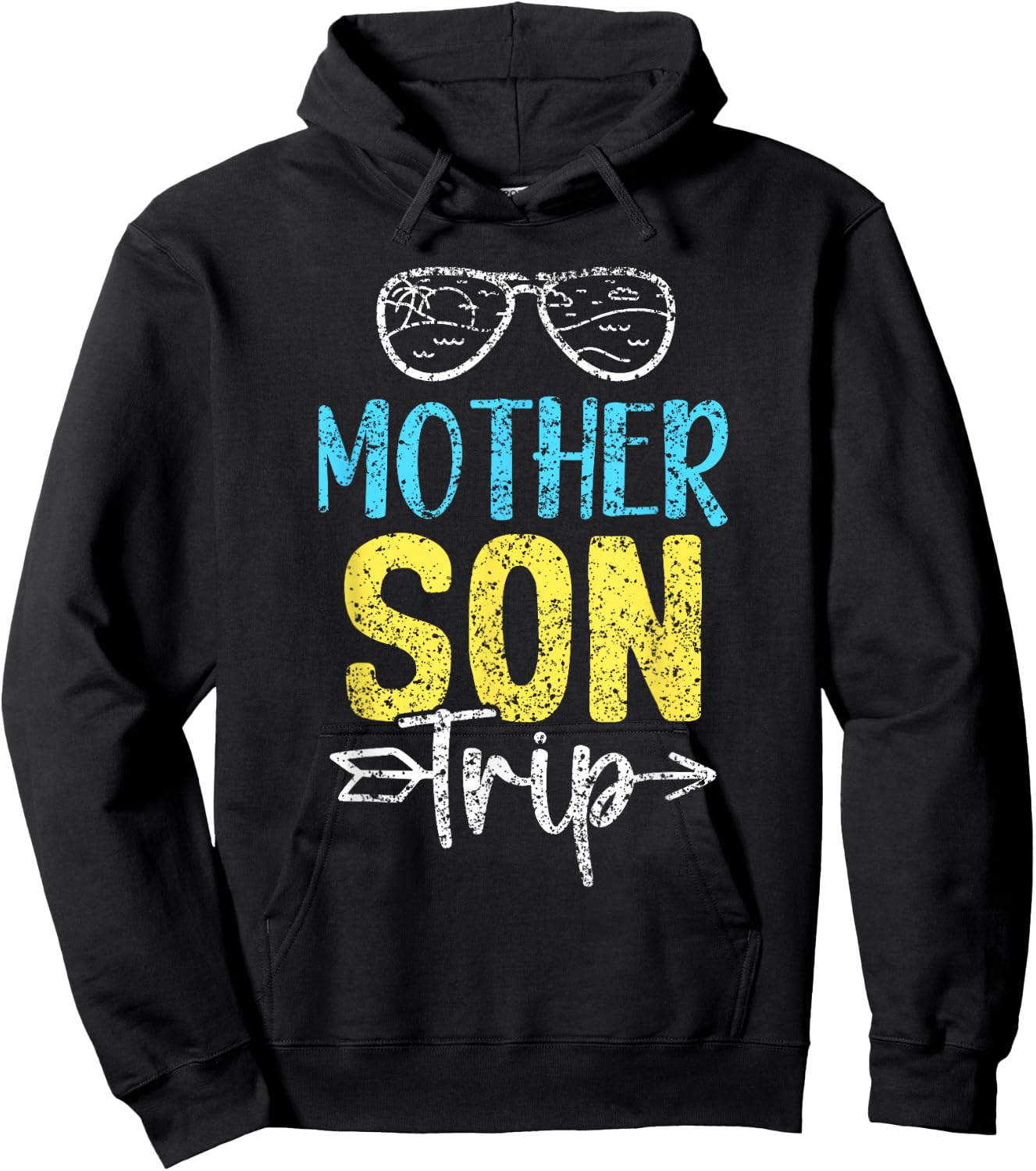 Mother Son Travel Mother's Day Mum Matching Mother Son Mum Hoodie - Hoodie | Black