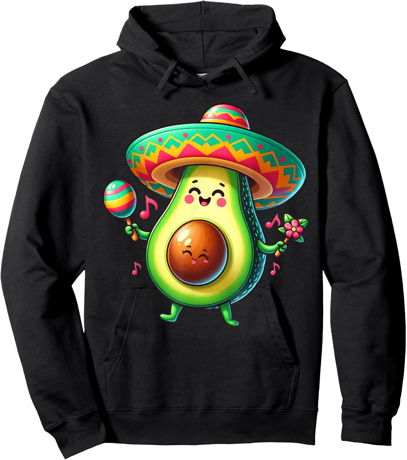 Pregnancy mom to be Avocado Pregnant Mamacado Cinco De Mayo Hoodie - Hoodie | Black