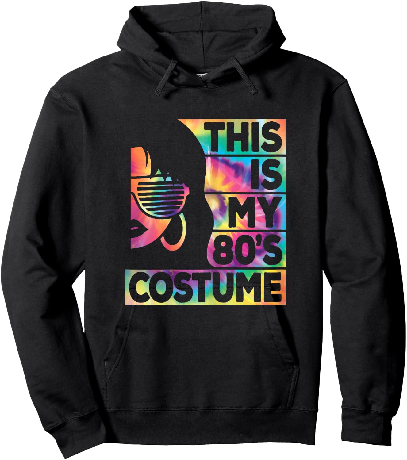This Is My 80s Costume Women 1980s 80s Outfit Disco Party Hoodie - Hoodie | Black