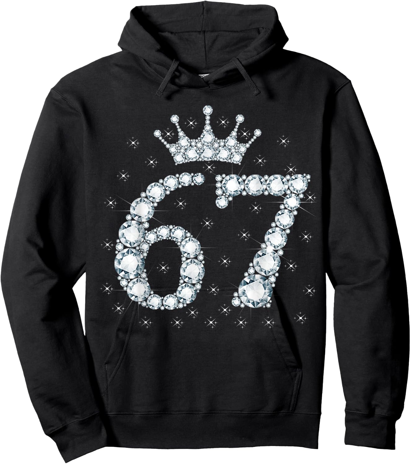 67 Crown 67 Years Old Happy 67th Birthday Girl Women Hoodie - Hoodie | Black