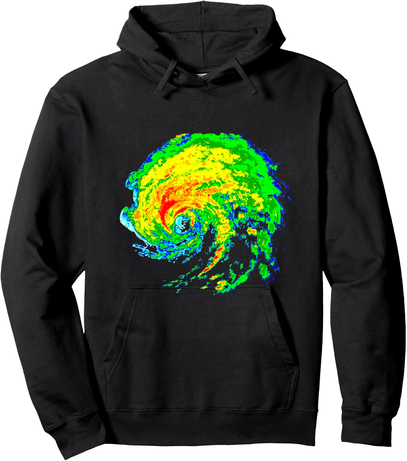 Meteorologist Storm Chasing Weather Radar Image Hoodie - Hoodie | Black