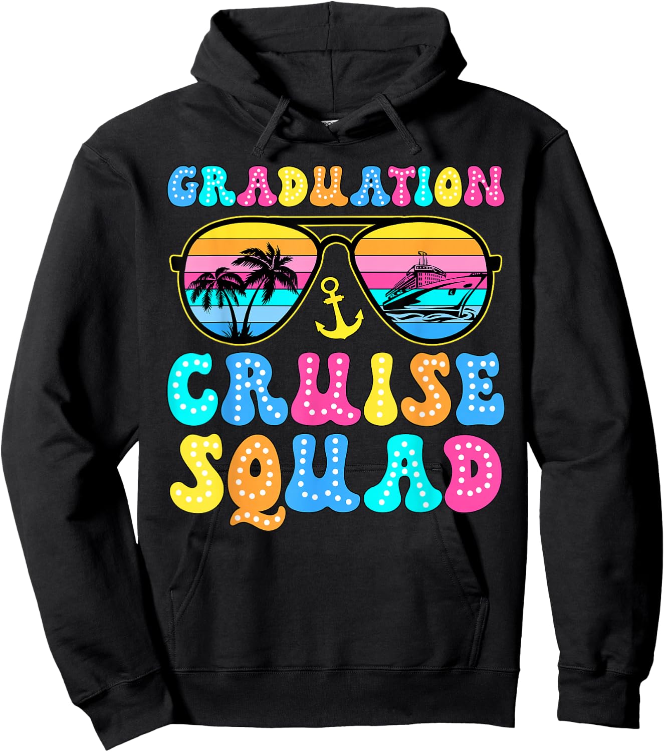 Graduation Cruise Squad Funny Cruising Graduation 2024 Hoodie - Hoodie | Black