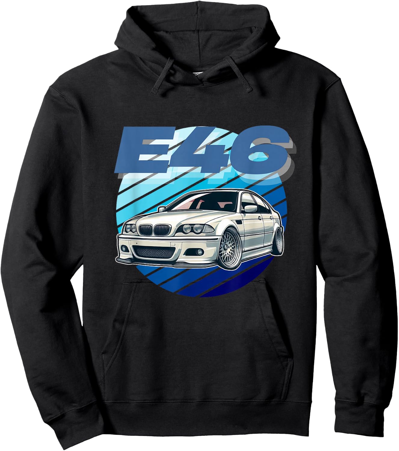 Old German Classic Cars E46 Drifting Tuning Shirt Hoodie - Hoodie | Black