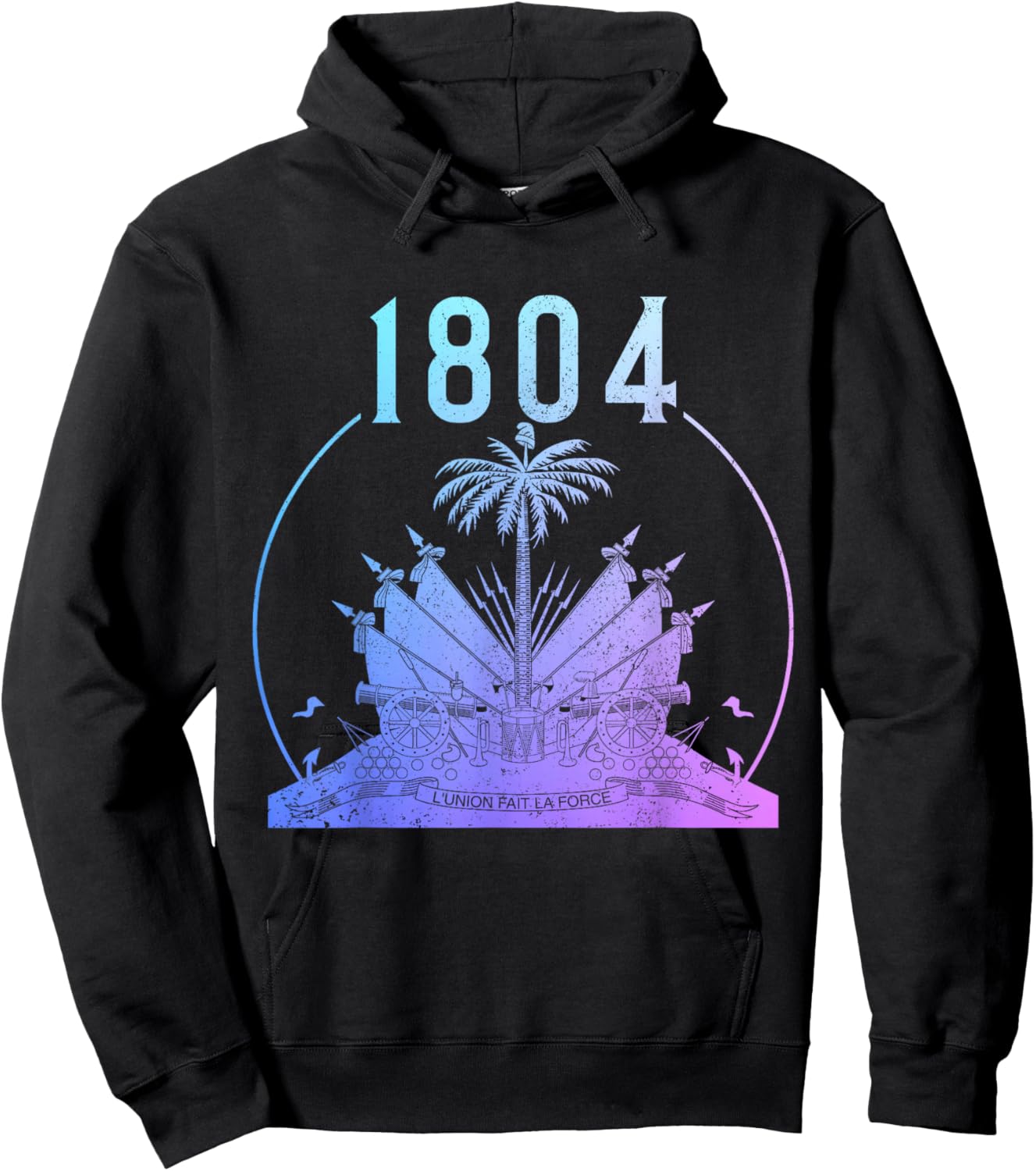 Haitian Flag Day Pride 1804 Haiti First Black Republic Hoodie - Hoodie | Black