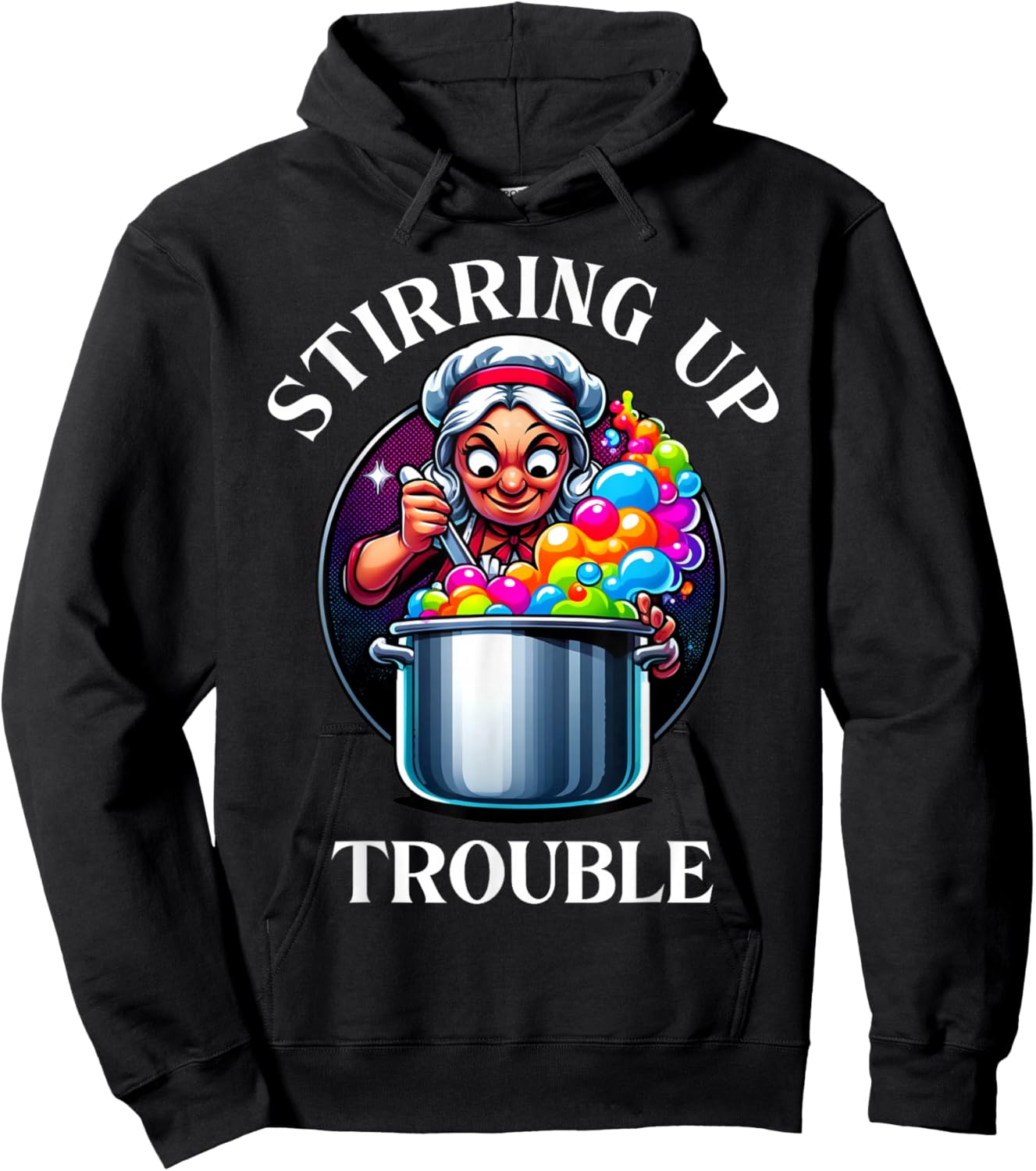 Funny Lunch Lady School Aide Appreciation Graphic Hoodie - Hoodie | Black