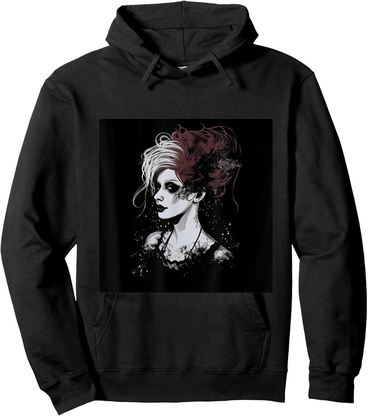 Gothic Woman Emilie Autumn Goth Girl Hoodie - Hoodie | Black