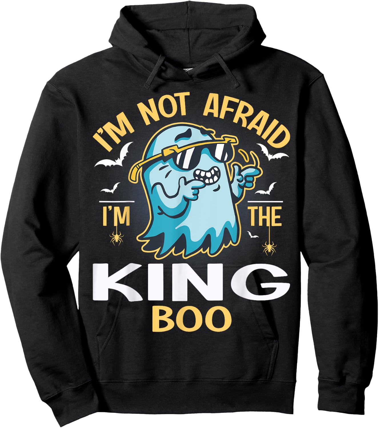 Matching Halloween Costume I'm The King Boo Hoodie - Hoodie | Black