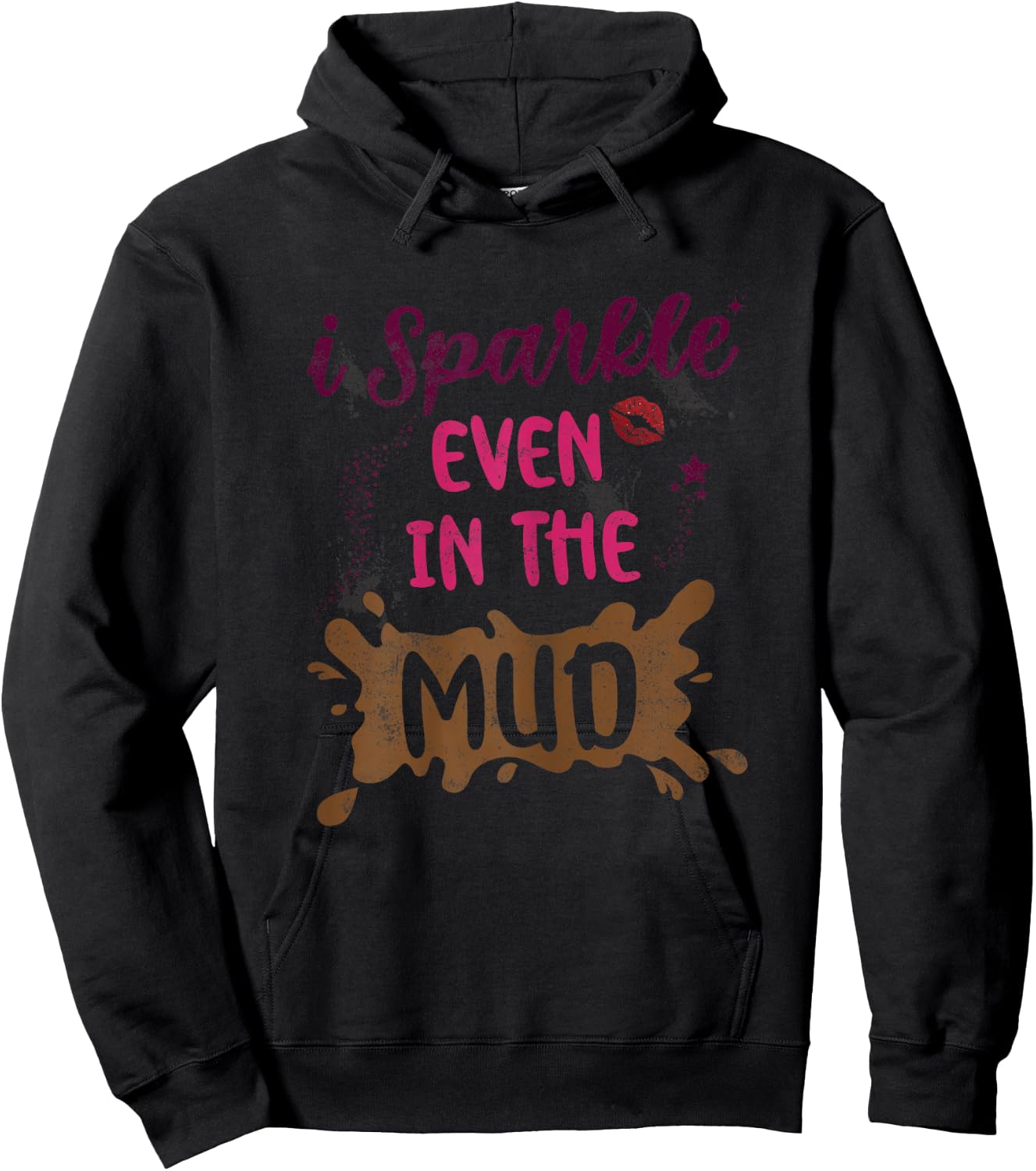 Funny Retro for Mud Runner Women Hoodie - Hoodie | Black