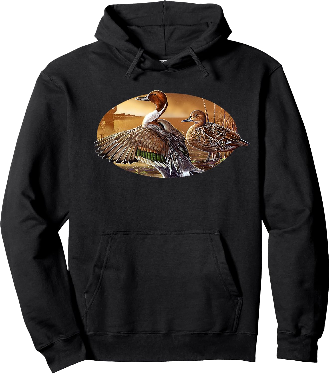 Pintail Duck shirt Hoodie - Hoodie | Black