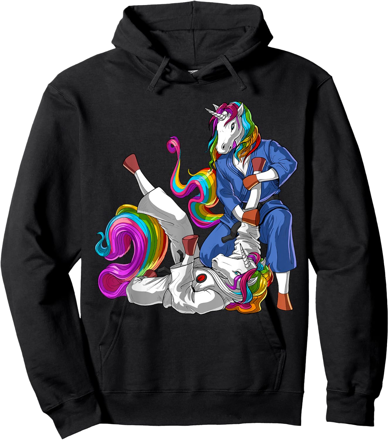Unicorn Brazilian Jiu-Jitsu Judo BJJ Martial Arts Wrestling Hoodie - Hoodie | Black