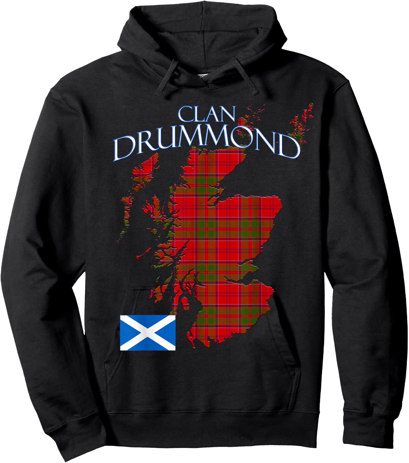 Drummond Scottish Clan Tartan Scotland Hoodie - Hoodie | Black