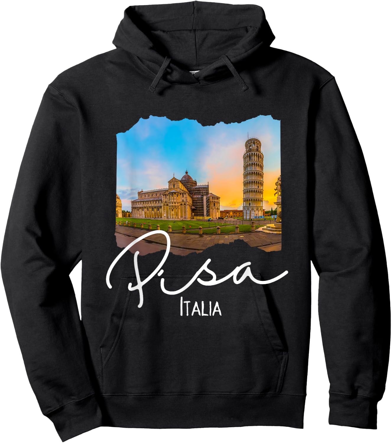 The Leaning Tower Of Pisa Souvenir / Pisa Italy Hoodie - Hoodie | Black