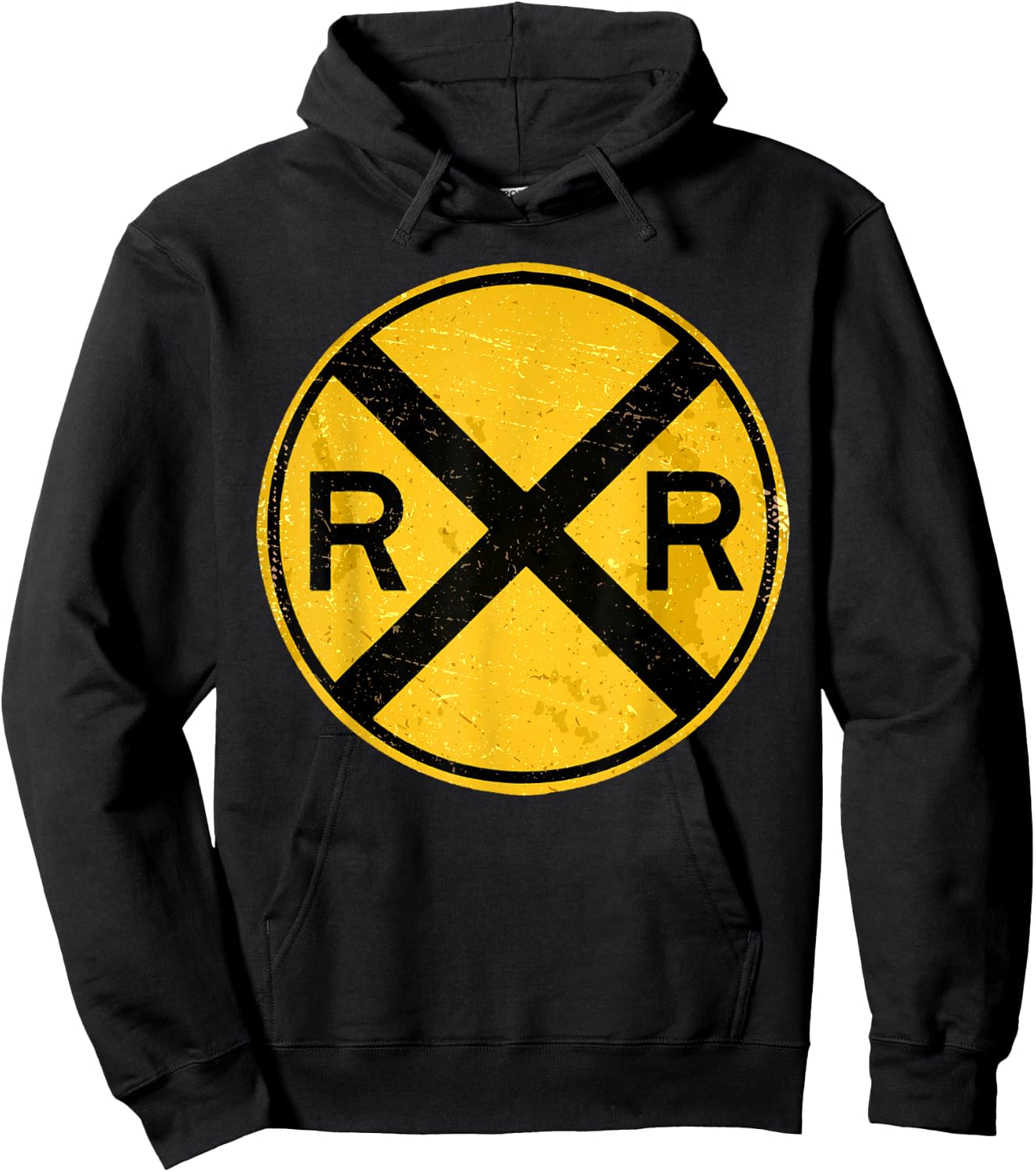 Cool Train Art Women Railroad Crossing Model Train Hoodie - Hoodie | Black