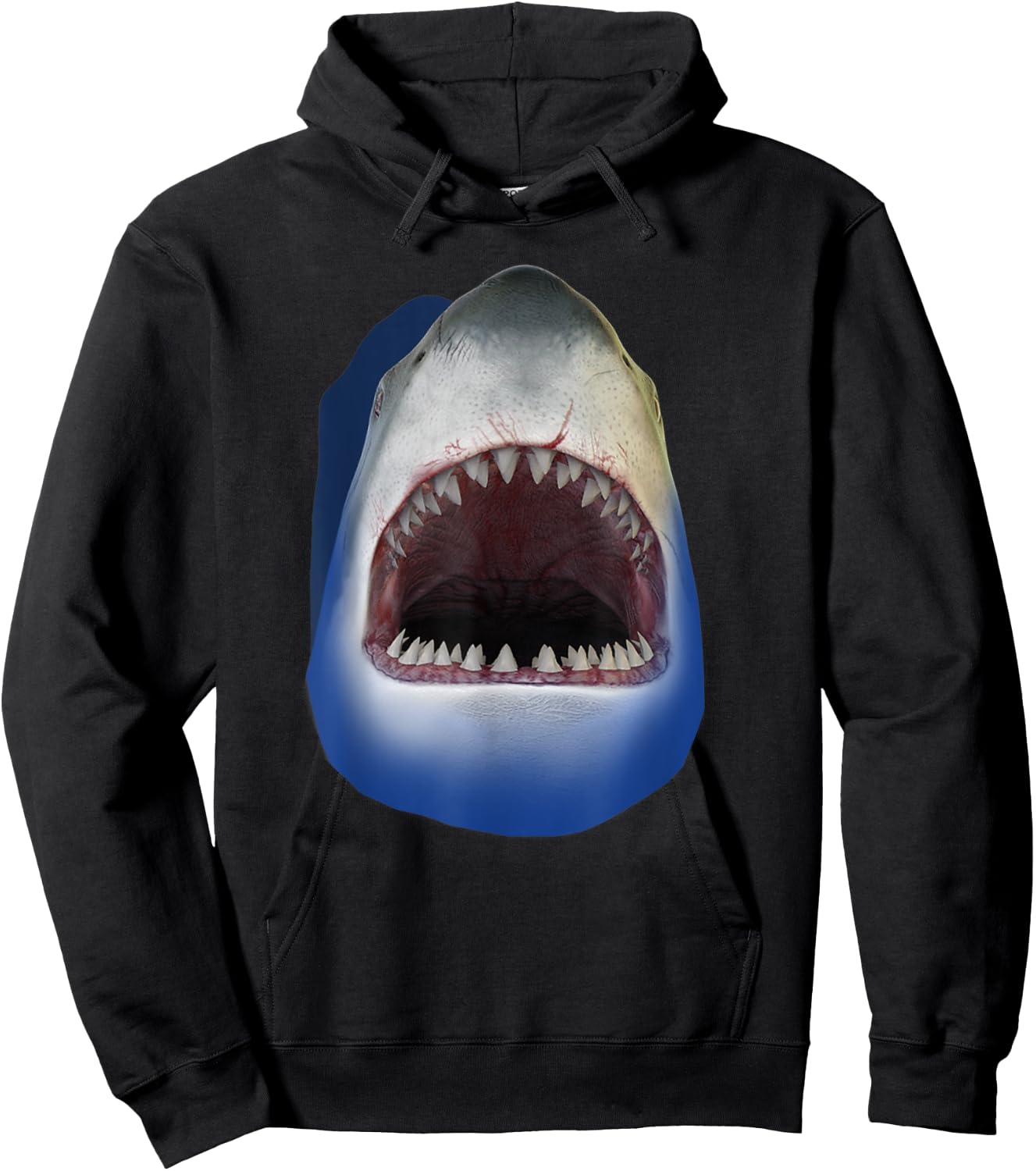 Shark Face, Sharks Costume Hoodie - Hoodie | Black