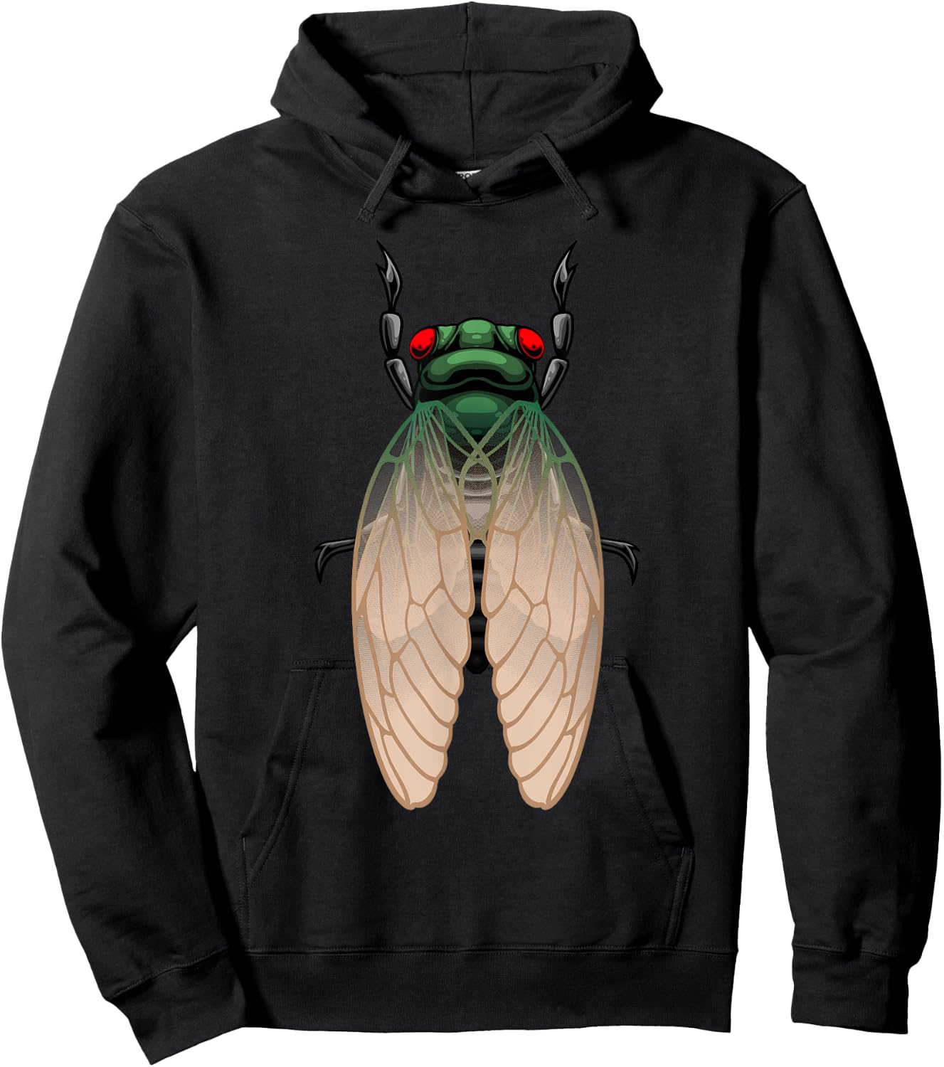 Cicada Art Women Kids Insect Entomologist Cicada Hoodie - Hoodie | Black
