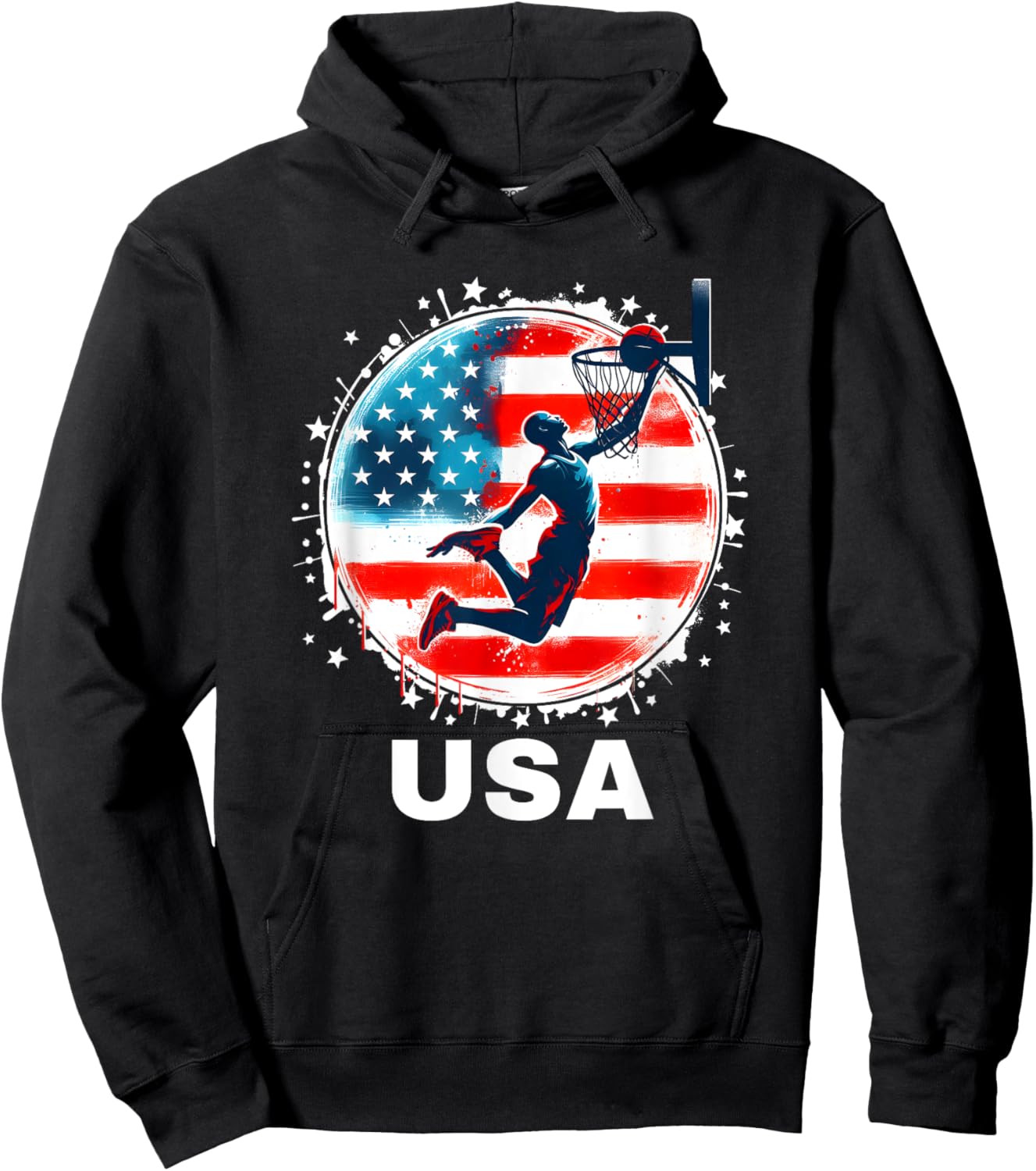 Basketball USA Team Men Women Kids Basketball Apparel USA Hoodie - Hoodie | Black